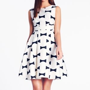 Kate Spade Bow Tie Marilyn Dress Black and White